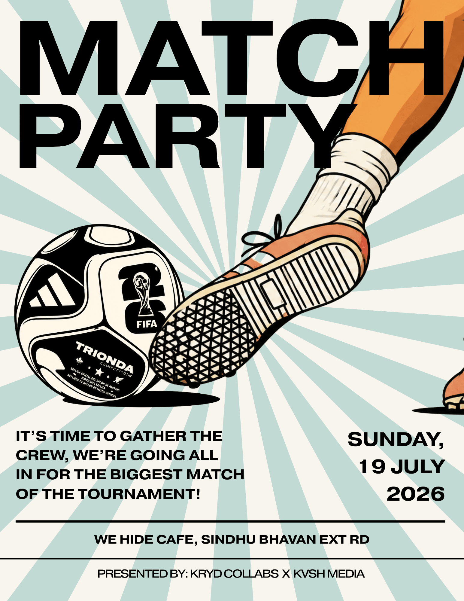MATCH PARTY flyer